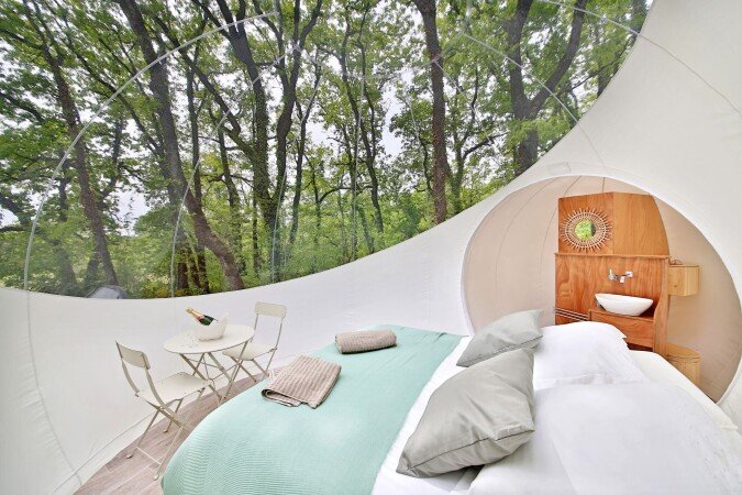 Bulle romantique, 1 chambre, avec jardin