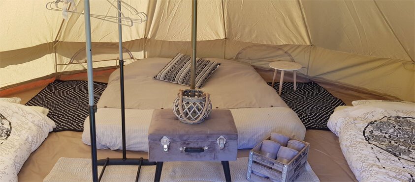 Tente 1 chambre, avec jardin