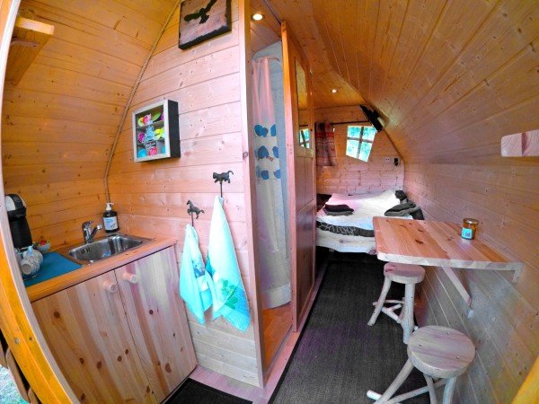 Cabane 2 voyageurs, avec jardin