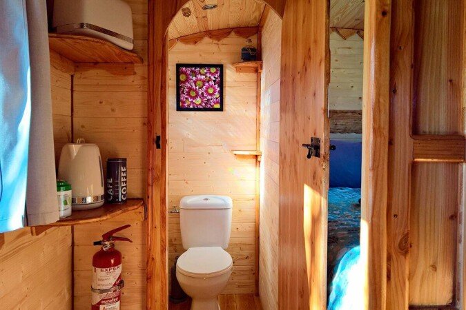 Roulotte 4 voyageurs, avec jardin