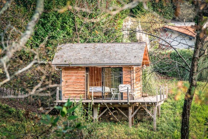 Cabane 2 voyageurs, avec jardin