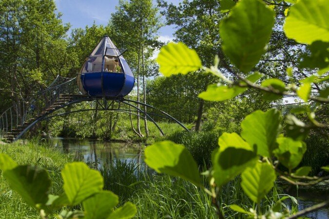 Hébergement insolite 4 voyageurs, avec jardin