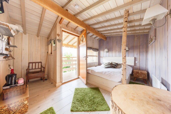 Cabane 1 chambre, avec jardin