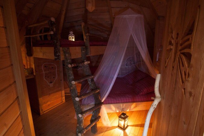 Cabane 3 voyageurs, avec jardin