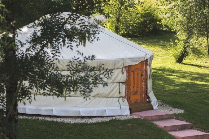 Yourte 5 voyageurs, avec jardin