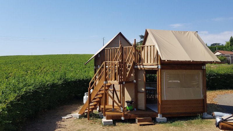Cabane 2 chambres, avec jardin