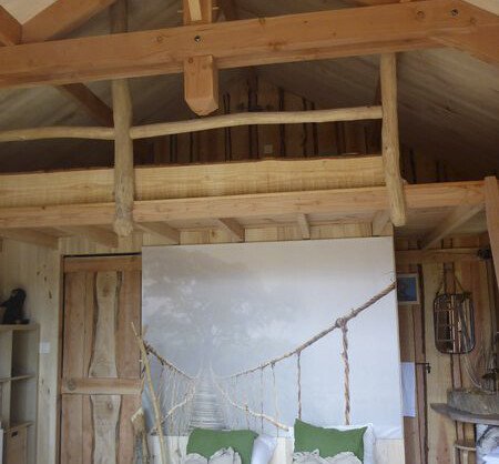 Cabane romantique, 1 chambre, avec jardin