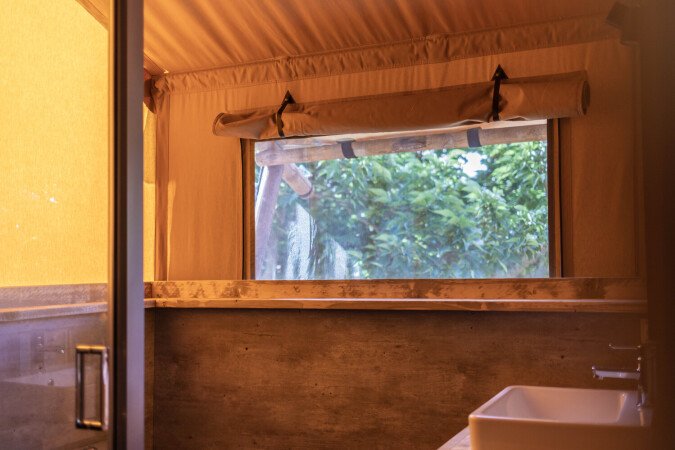 Tente 3 chambres, avec jardin