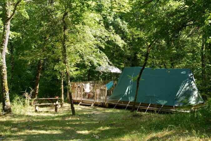 Tente romantique, 1 chambre, avec jardin
