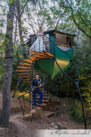 Hébergement insolite romantique, 2 voyageurs, avec jardin
