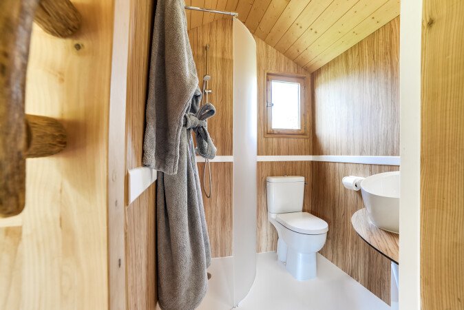 Cabane confortable, 1 chambre, avec jardin