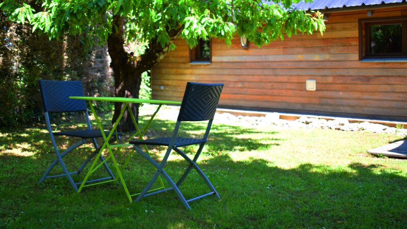 Cabane cozy, 2 chambres, avec jardin
