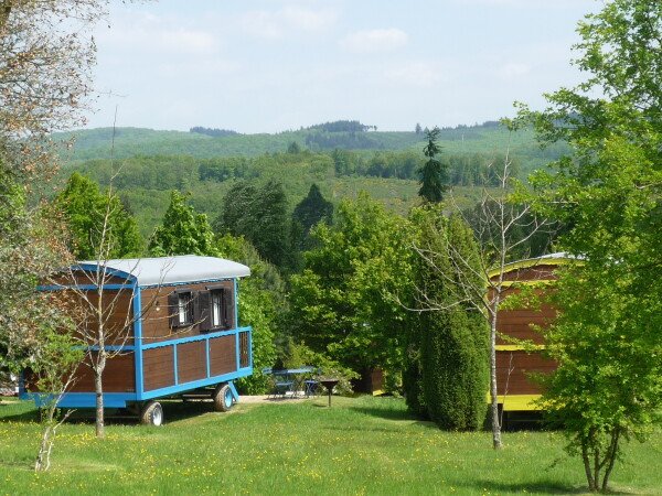 Roulotte de charme, 1 chambre, avec jardin