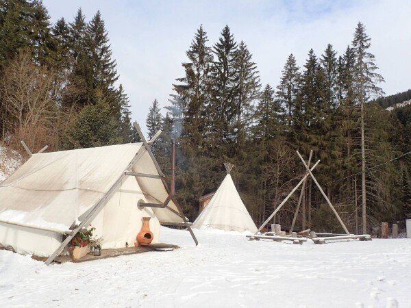 Tente confortable, 1 chambre, avec jardin