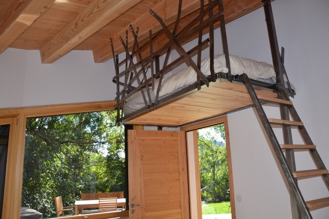 Cabane végétalisée 2 chambres, avec jardin