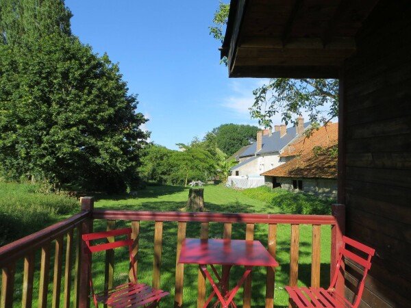 Roulotte 4 voyageurs, avec jardin