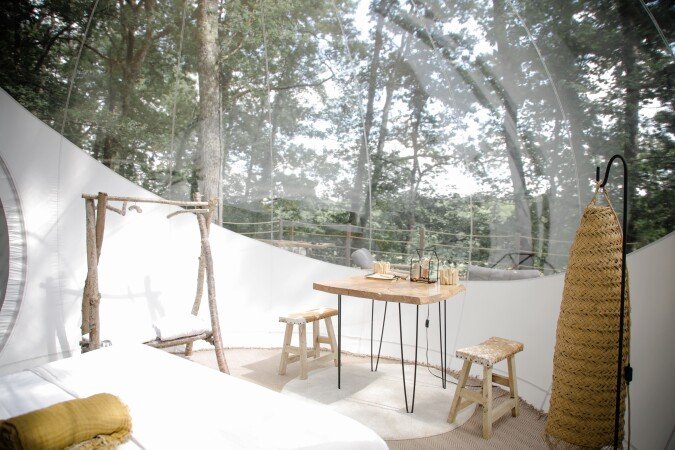 Tente 1 chambre, avec jardin