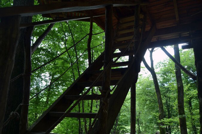 Cabane 2 chambres, avec jardin