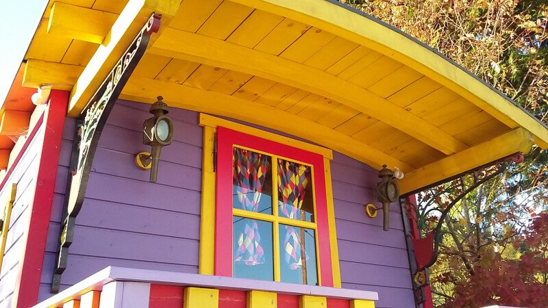 Roulotte confortable, 1 chambre, avec jardin