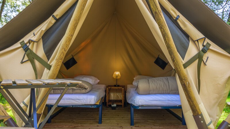 Tente 2 voyageurs, avec jardin