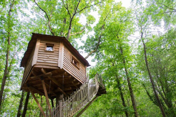Cabane dans les arbres d'exception, 1 chambre, avec jardin