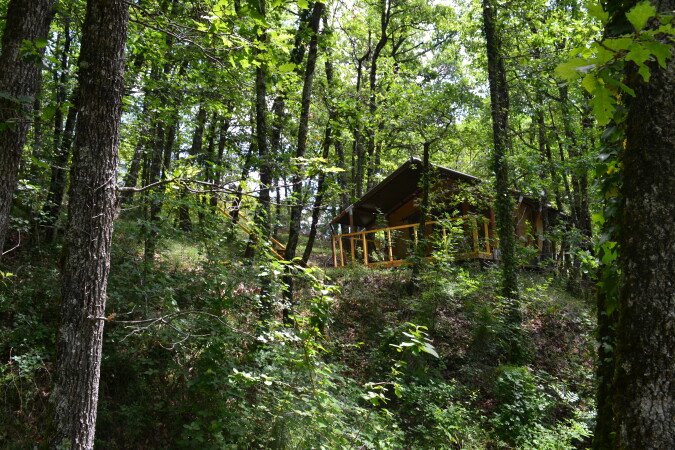 Tente cozy, 1 chambre, avec jardin