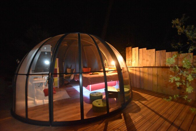 Bulle romantique, 1 chambre, avec jardin