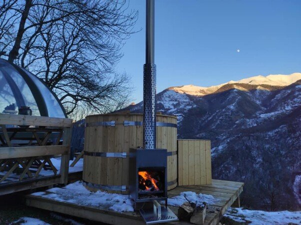 Dôme 1 chambre, avec jardin