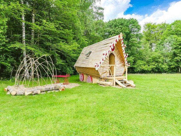 Roulotte romantique, 1 chambre, avec jardin