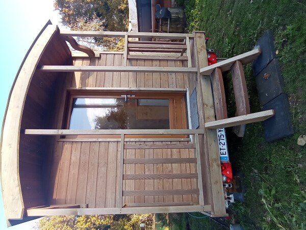 Roulotte 1 chambre, avec jardin