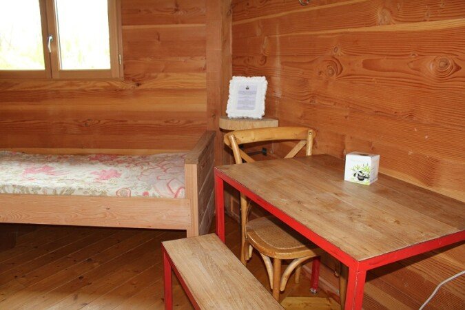 Cabane dans les arbres 1 chambre, avec jardin