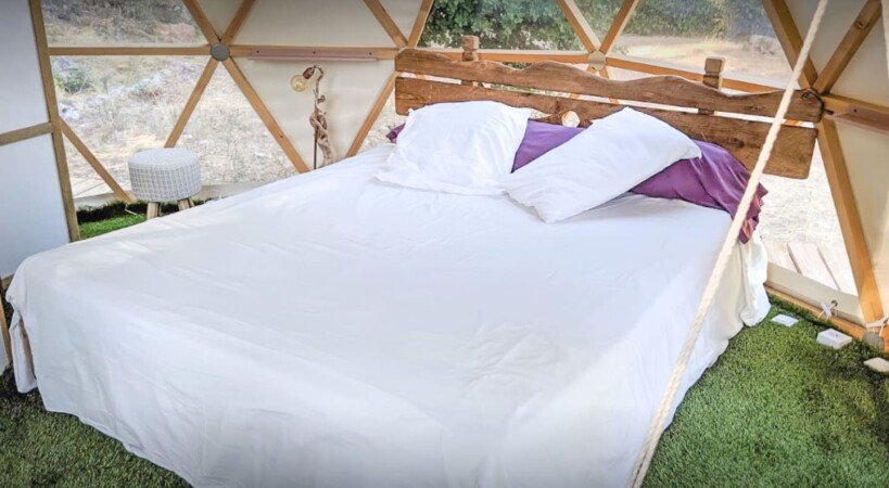 Tente design, 1 chambre, avec jardin