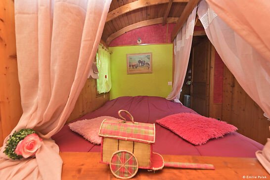 Roulotte 1 chambre, avec jardin