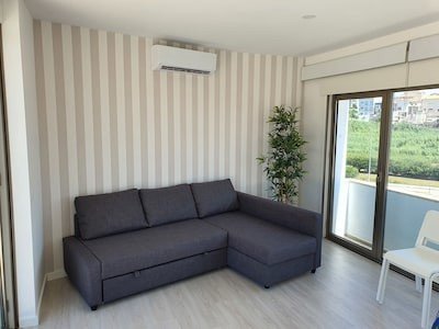 Apartamento 1 habitación, con jardín