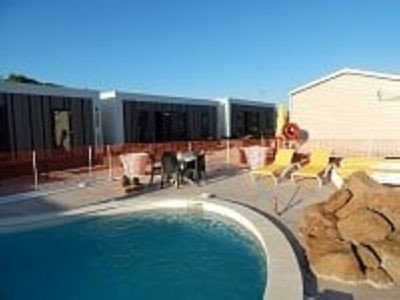 Mobil home 2 chambres, avec piscine