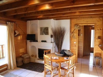 Chalet traditionnel, 2 chambres, avec cheminée