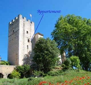 Château 1 chambre, avec jardin