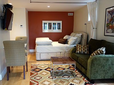 Apartment 1 bedroom, with garden