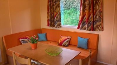 Mobil home 2 chambres, avec parking