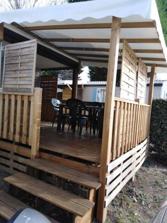 Mobil home 2 chambres, avec piscine