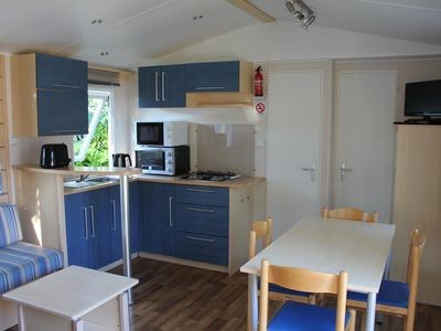 Mobil home 2 chambres, avec piscine