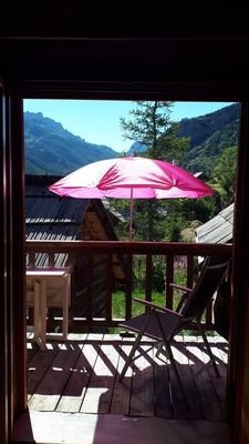 Chalet en bois 1 chambre, avec jardin