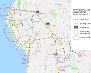 T2 1 chambre, avec salle de sport