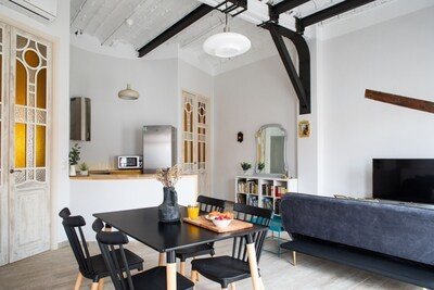 Apartamento 2 habitaciones, con jardín