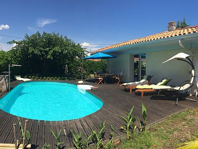 Maison tout confort, 3 chambres, avec piscine