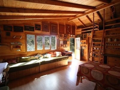 Maison en bois design, 2 chambres, avec jardin