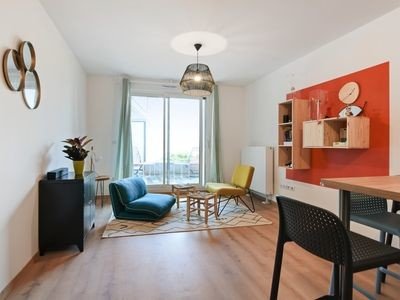 Appartement cozy, 2 chambres, avec jardin