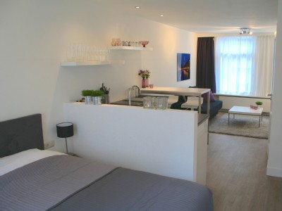 Studio design, 1 chambre, avec salle de sport
