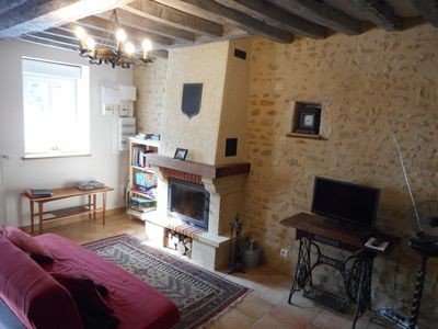 Maison de campagne cozy, 2 chambres, avec piscine