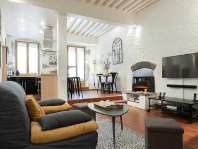 Apartment 1 bedroom, with fireplace